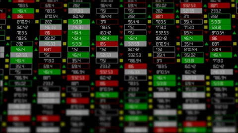 The camera crawls up. Depth of field. World financial system. Growing and Stock Footage 95468006