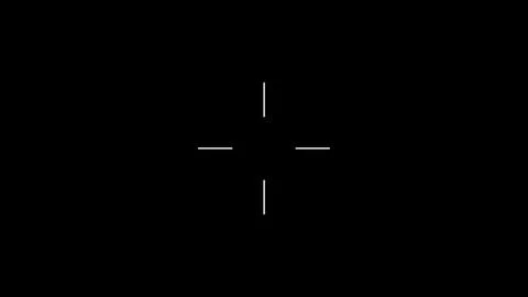 Camera Crosshair Overlay, Focus Reference Marker with Center Alignment Guid.. Stock Illustration