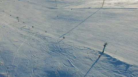 Camera descending to the slope. Stock Footage 58785019