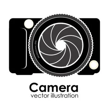 Camera design over white background vector illustration Stock Illustration