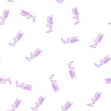 Camera device glyph vector seamless pattern flat Stock Illustration