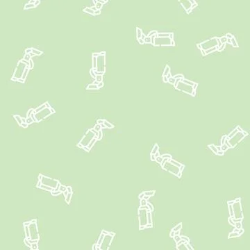 Camera device line vector seamless pattern flat Stock Illustration