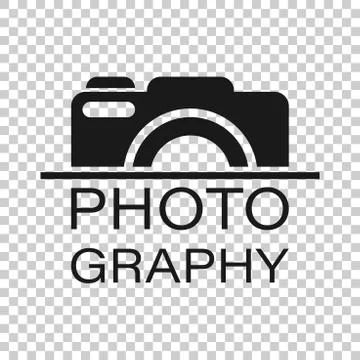 Camera device sign icon in transparent style. Photography vector illustration Illustrazione stock