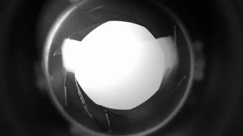 Camera diaphragm blade Stock Footage 10594917