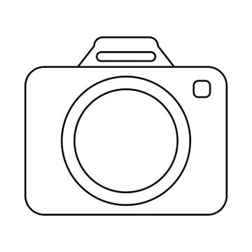 Camera draw classic Stock Illustration