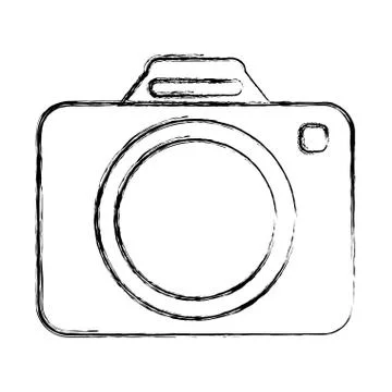 Camera draw classic Stock Illustration