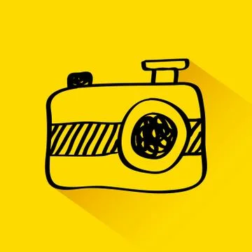 Camera draw design, vector illustration eps10 graphic Stock Illustration