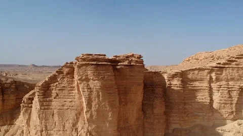 Camera drone ascends above Edge of the World Stock Footage 287481628