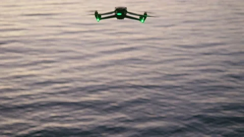 Camera drone dji mavic 3 fly forward Stock Footage 232960446