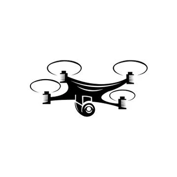 Camera Drone Logo Stock Illustration