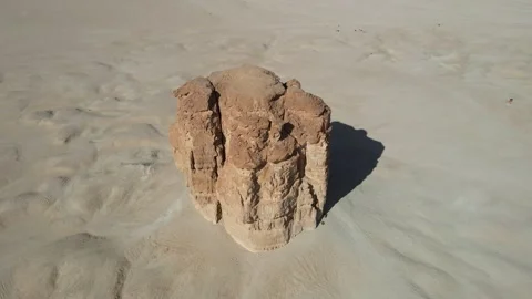 A camera drone is orbiting Judah Thumb, also known as Devil's Thumb Stock Footage 265013868