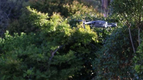 Camera Drone Struggles To Fly In Wind 스톡 동영상 89120735