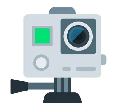 Camera Drone vector icon flat isolated. Stock Illustration
