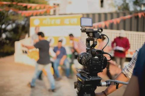 Camera during shoot Фото