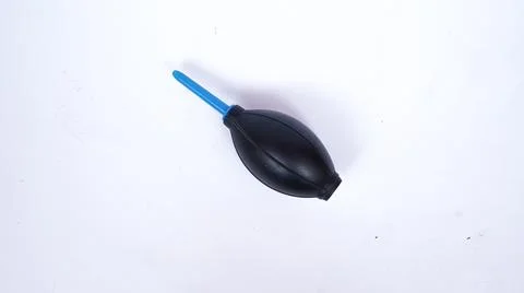 Camera dust cleaner isolated white background Foto stock