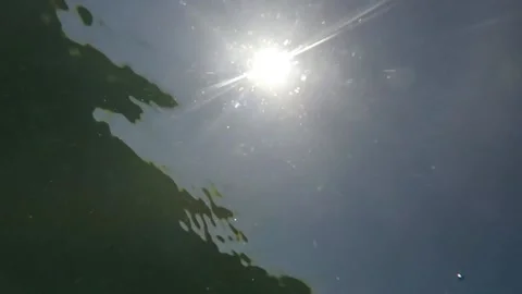 Camera emerges from sea water Stock Footage 137443321