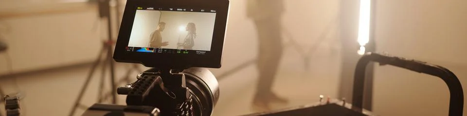 Camera Equipment on Set Header Image Stock Photos