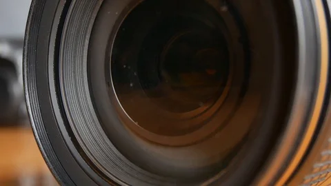 Camera equipment on table. Stock Footage 128467435