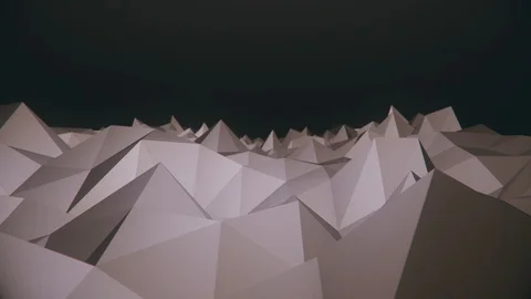 Camera exploring a low poly landscape loop v3 스톡 동영상 99613130