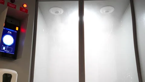 Camera for external human disinfection Stock Footage 168640529