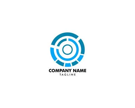 Camera Eye Logo Design Template Stock Illustration