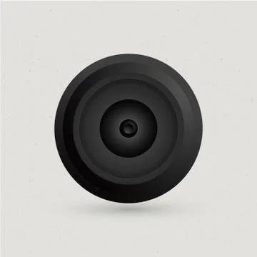 Camera eye on white background Stock Illustration