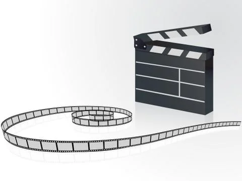 Camera Film Strip background Stock Illustration