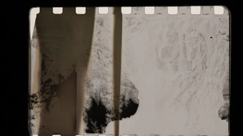 Camera film strips. Real 35mm photo scan Stock Footage 234609781