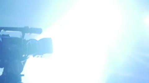 Camera filming at open air rock festival Stock Footage 44208261