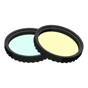 Camera filter icon, isometric style Stock Illustration