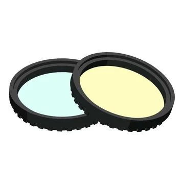 Camera filter icon, isometric style Stock Illustration