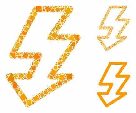 Camera flash Composition Icon of Raggy Elements 스톡 일러스트