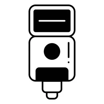 Camera Flash Dualtone Icon 库存插图