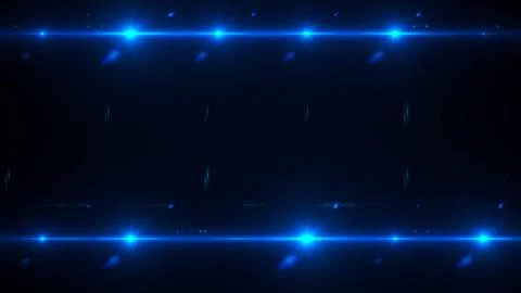 Camera flash flare, floodlights in the dark space abstraction, 3d rendering Stock Illustration
