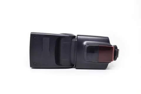 Camera flash isolated on white background. Clipping path included in file. Stock Photos