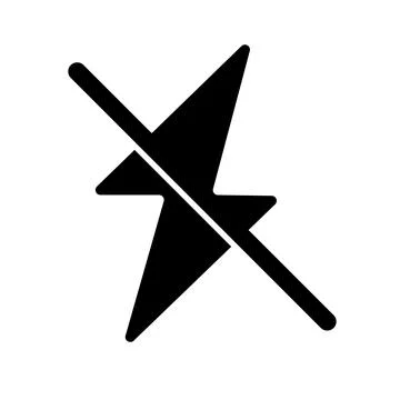 Camera flash prohibition silhouette icon. Vector. 스톡 일러스트