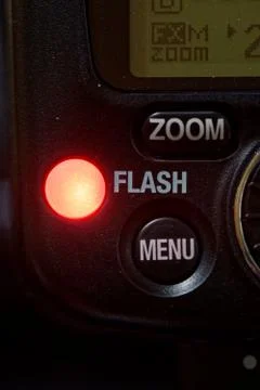 Camera Flash Ready to work Foto stock