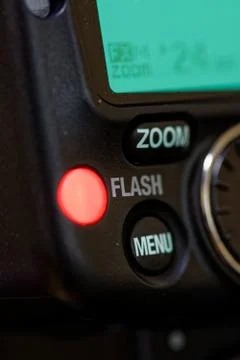 Camera Flash Ready to work Stock Photos