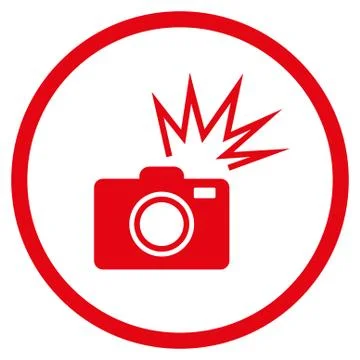 Camera Flash Rounded Vector Icon Stock Illustration