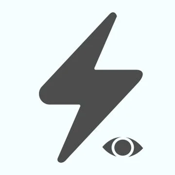 Camera Flash solid icon. Camera or phone flash vector illustration isolated on Stock Illustration