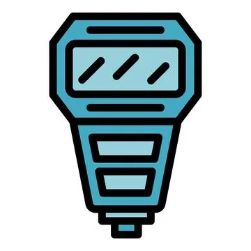 Camera flashlight icon vector flat Stock Illustration