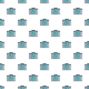 Camera flat design pattern illustrating photography and technology Stockillustratie