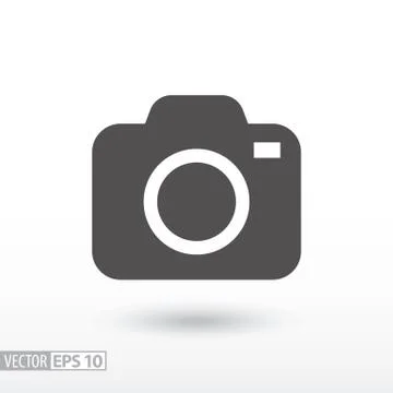 Camera - flat icon 스톡 일러스트