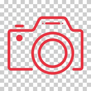 Camera flat web icon, photography digital design, retro equipment symbol vect Illustrazione stock