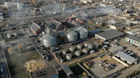 The camera flies away from the work area in the city. Stock Footage 101003041