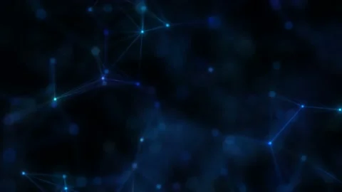 The camera flies inside a frozen neural network. Seamless loop. Stock Footage 239702357