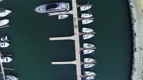 The camera flies over boating Video stock 68409841