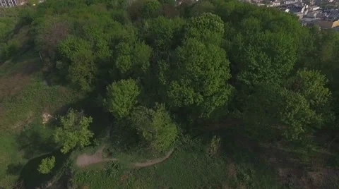 The Camera Flies Over the Kiev. City Bird's-Eye View Stock Footage 62553174