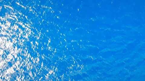 Camera flies over the ocean waves at sunny day Stock Footage 101486473