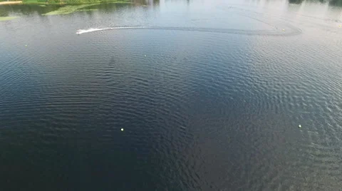 The Camera Flies Over the Surface of the River Video stock 67565136